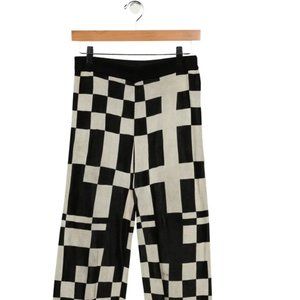 NWT Paloma Wool Puerto Pant: Black/White Checker, Sz M